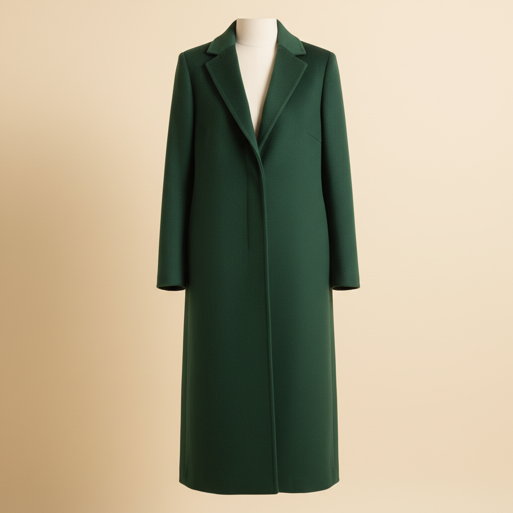 Forest Green Wool Coat